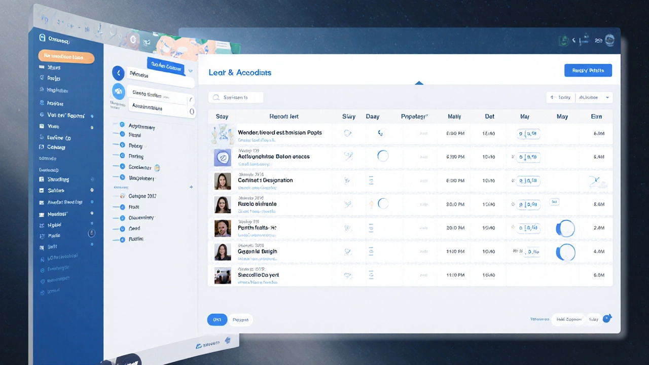 Clean digital learning platform interface showing a weekly asynchronous schedule.