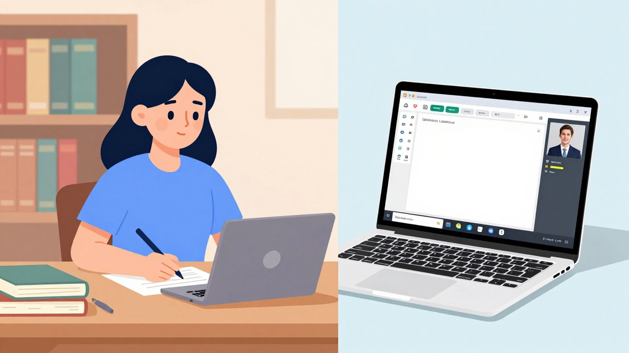 Comparison of in-person and online tutoring setups